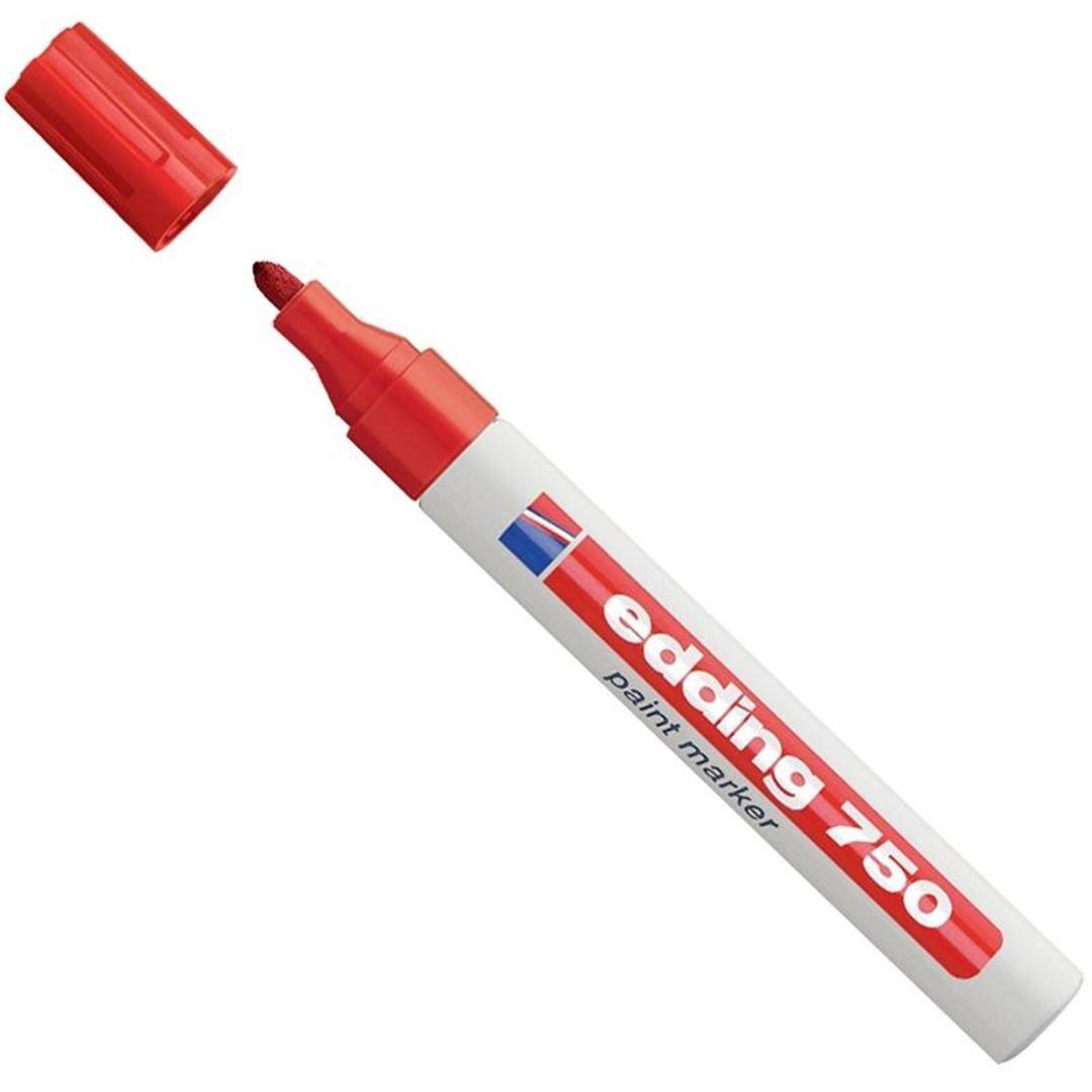 Edding 750 Boya Dekor Markörü Kırmızı x 10 Lu Kutu